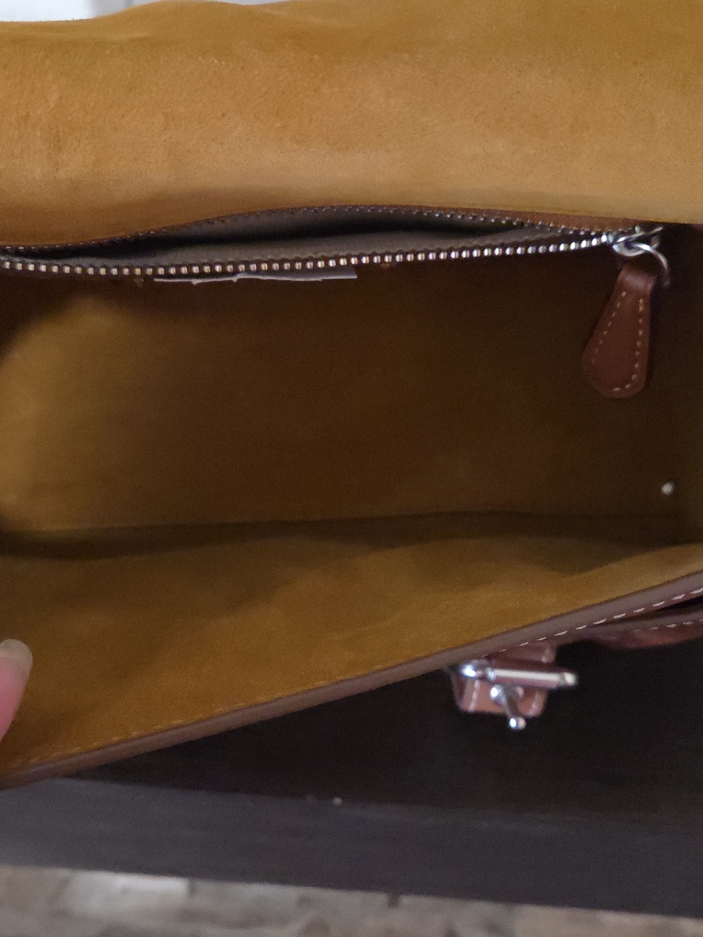 Coach Wester Tabby, Saddle Color Leather Shoulder Bag with Silver Hardware - Picture 16 of 16